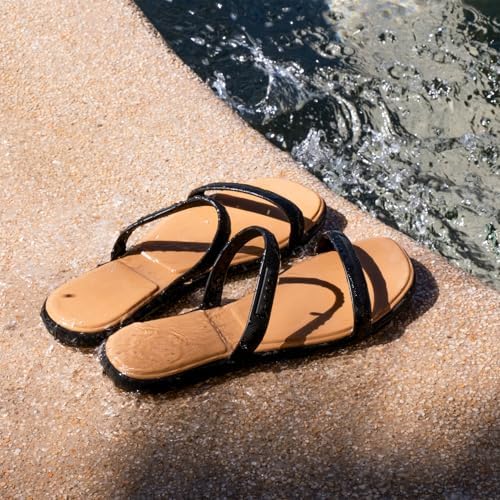 REEF Womens Sandals, Water Willow Marina Black-tan