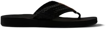 REEF Women's Cushion Threads TX Flip Flops Black