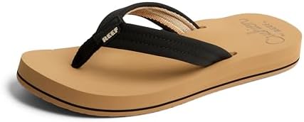 REEF Womens Sandals, Reef Cushion Breeze BlackTan