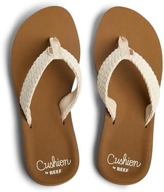 REEF Baja Maria Womens Flip Flop Sandal, Soft Cushion Footbed BrownVintage
