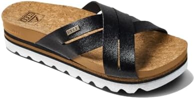 REEF Women's Cushion Bloom Hi Platform Sandals BlackTan