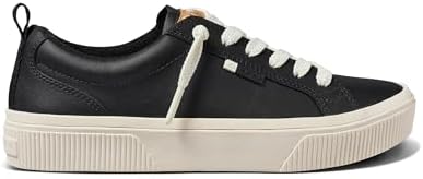 REEF Women's Lay Day Dawn Leather Shoes Black Leather