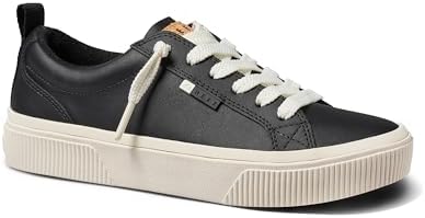REEF Women's Lay Day Dawn Leather Shoes Black Leather