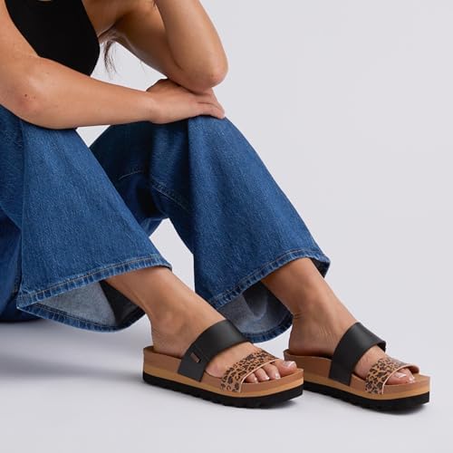 REEF Women's Sandals, Cushion Vista Hi Leopard Duo