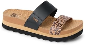 REEF Women's Sandals, Cushion Vista Hi Leopard Duo