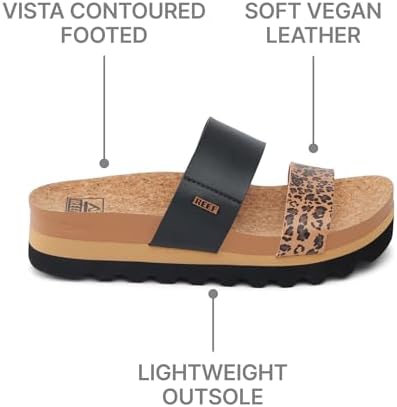 REEF Women's Sandals, Cushion Vista Hi Leopard Duo
