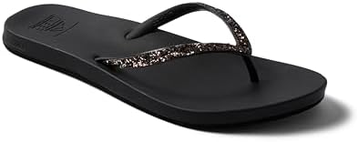 Reef Women’s Cushion Stargazer Flip Flop Sandal BlackBronze