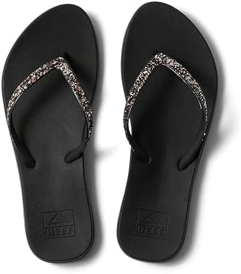 Reef Women’s Cushion Stargazer Flip Flop Sandal BlackBronze
