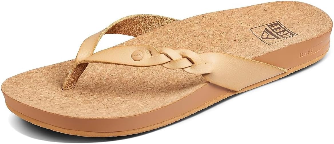 REEF Women's Cushion Court Twist Flip Flops Seashell