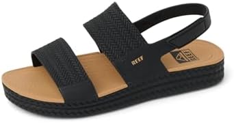 REEF Womens Sandals, Water Vista Black-tan