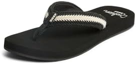 REEF Baja Maria Womens Flip Flop Sandal, Soft Cushion Footbed BlackVintage