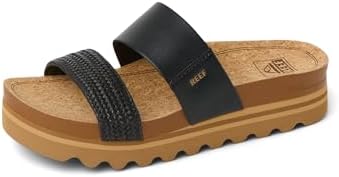 REEF Women's Sandals, Cushion Vista Hi Black Braid
