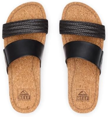 REEF Women's Sandals, Cushion Vista Hi Black Braid