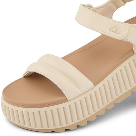 REEF Vista Higher Raya Womens Platform Sandal, Adjustable Straps, Soft Molded Footbed Vintage Sand