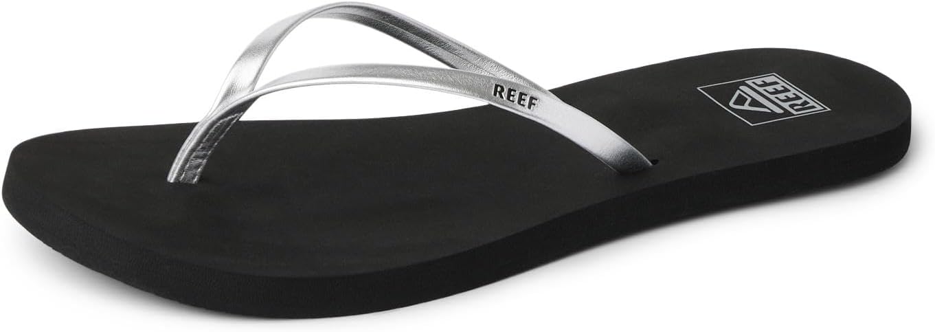 REEF Womens Bliss Nights Flip Flop SilverBlack