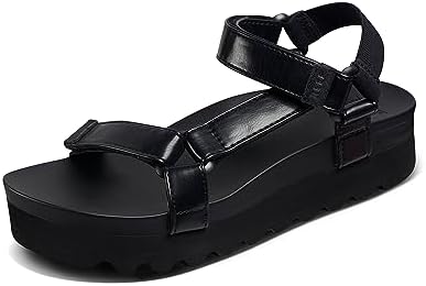 REEF Women's Cushion Rem Hi Platform Sandals Coco Black