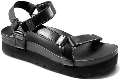 REEF Women's Cushion Rem Hi Platform Sandals Coco Black