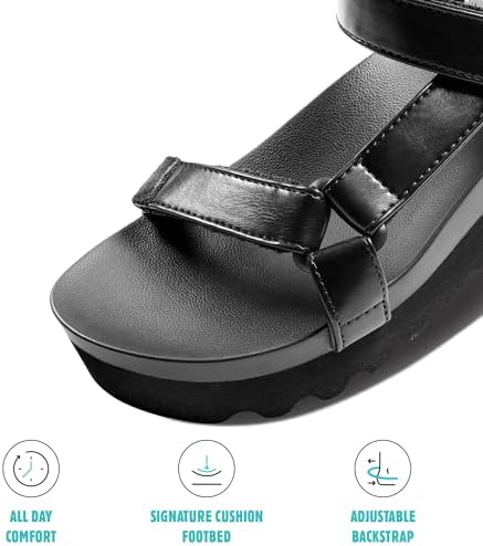 REEF Women's Cushion Rem Hi Platform Sandals Coco Black