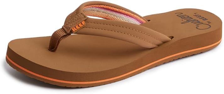 REEF Womens Sandals, Reef Cushion Breeze Tan-smoothie