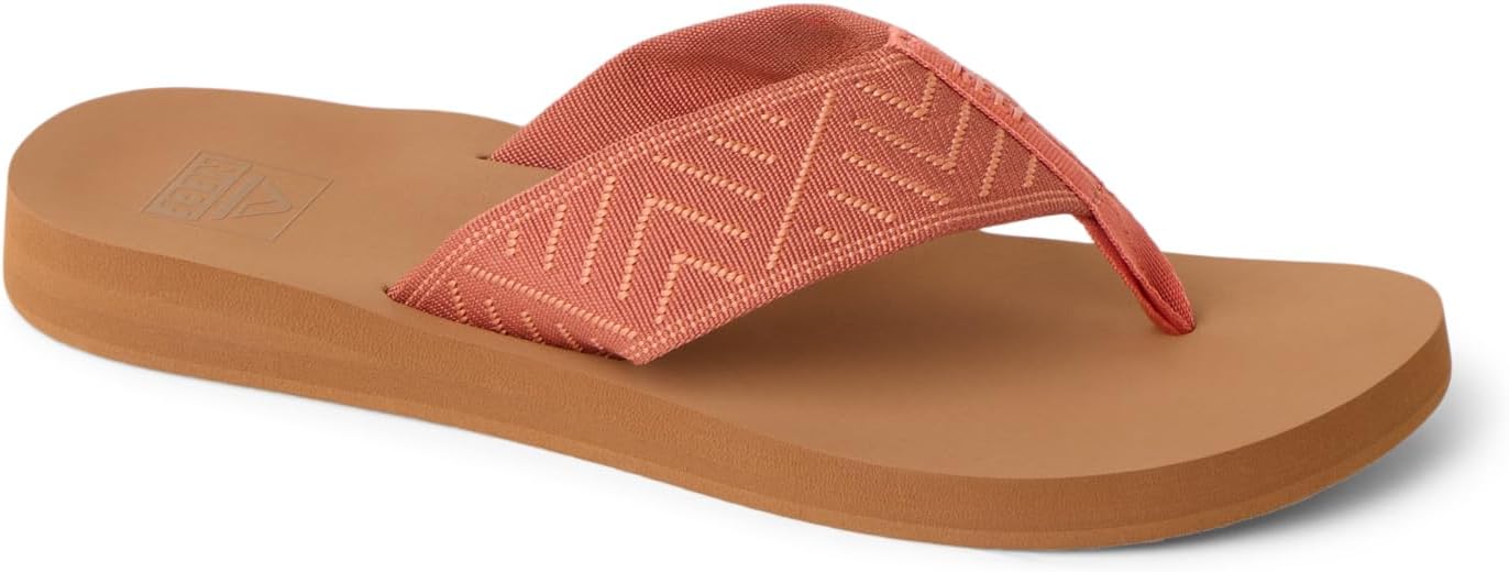 REEF Women's Sandals Spring Woven Flip Flops Burnt Orange