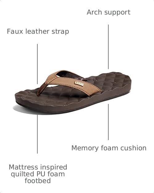 REEF Women's Dreams Flip Flops Brown
