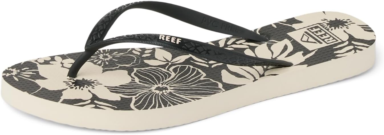 REEF Seaside Prints Black Floral