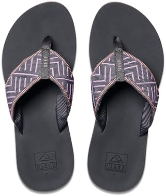 REEF Women's Sandals Spring Woven Flip Flops Shadow