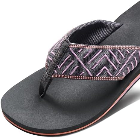 REEF Women's Sandals Spring Woven Flip Flops Shadow