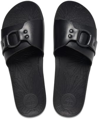 REEF Women's Cushion Soho Cruz Slides Black Night