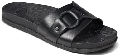 REEF Women's Cushion Soho Cruz Slides Black Night