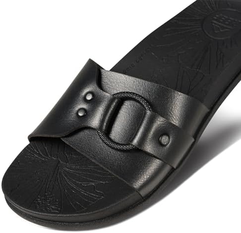 REEF Women's Cushion Soho Cruz Slides Black Night