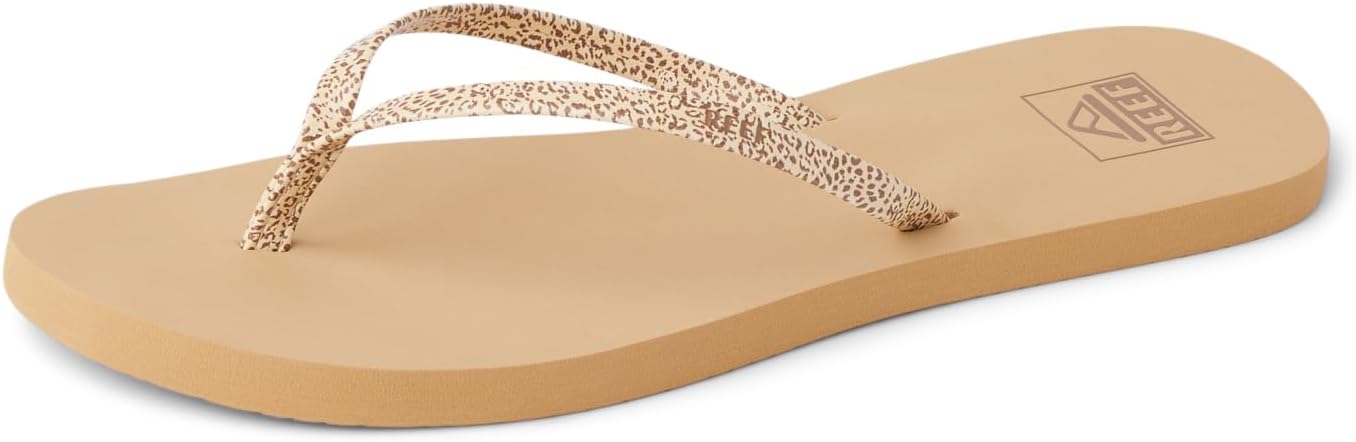REEF Womens Bliss Nights Flip Flop Ditsy Cheetah