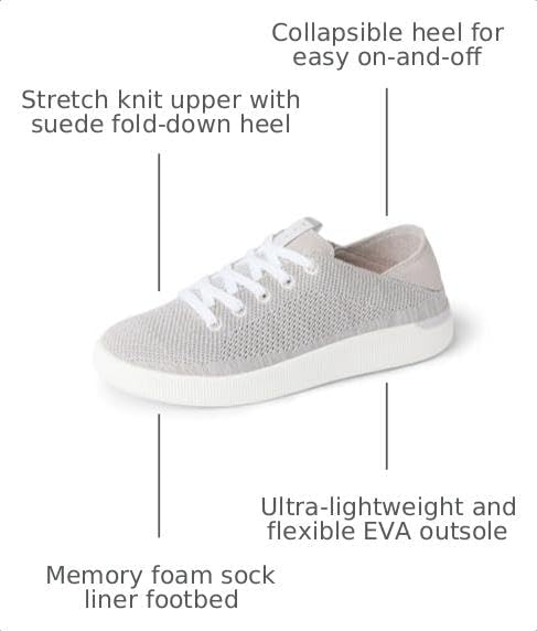 REEF Womens Neptune Shoes Light Grey Heather