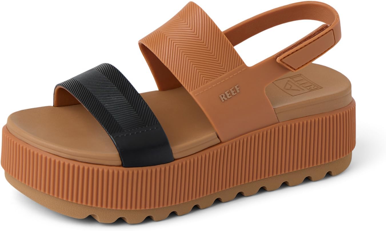 REEF Women's Sandals, Water Vista Higher BlackTan Duo
