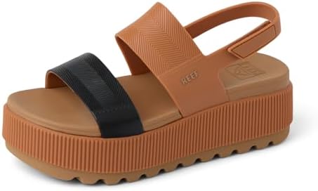 REEF Women's Sandals, Water Vista Higher BlackTan Duo
