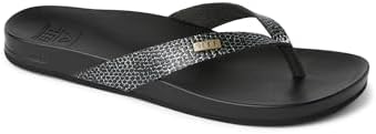 REEF Cushion Court Womens Sandal Black Sassy