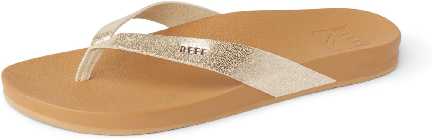 REEF Cushion Court Womens Sandal TanChampagne