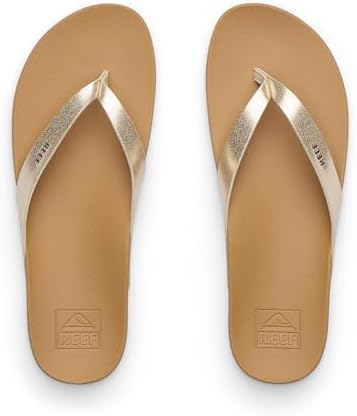 REEF Cushion Court Womens Sandal TanChampagne