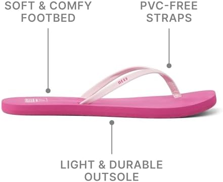 REEF Womens Bliss Nights Flip Flop Fuchsia