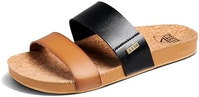 REEF Womens Sandals, Cushion Vista Black Duo