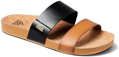 REEF Womens Sandals, Cushion Vista Black Duo