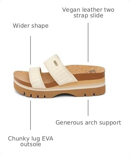 REEF Cushion Vista Higher Women's Platform Fashion Sandal, Arch Support, Ultra Soft Cushion Footbed Raffia