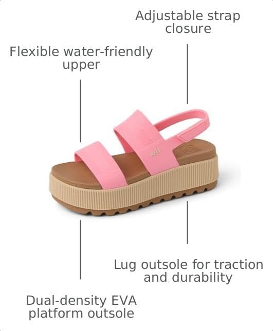 REEF Women's Sandals, Water Vista Higher Plumeria