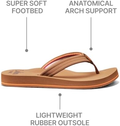 REEF Womens Sandals, Reef Cushion Breeze Tan-smoothie