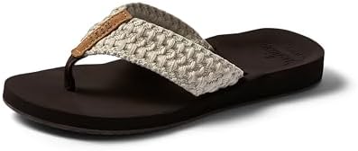 REEF Women's Cushion Threads TX Flip Flops Vintage White