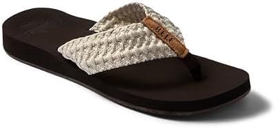 REEF Women's Cushion Threads TX Flip Flops Vintage White