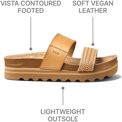 REEF Women's Sandals, Cushion Vista Hi Natural Braid