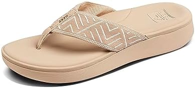 REEF Women's Cloud Tx Arch Support Flip Flop Sandals Oasis Geo