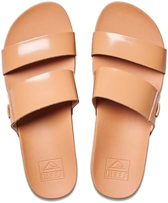 REEF Cushion Vista Higher Women's Platform Fashion Sandal, Arch Support, Ultra Soft Cushion Footbed Natural Patent