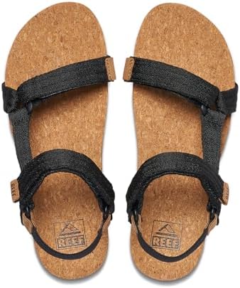 REEF Women's Cushion Rem Hi Platform Sandals Black-tan